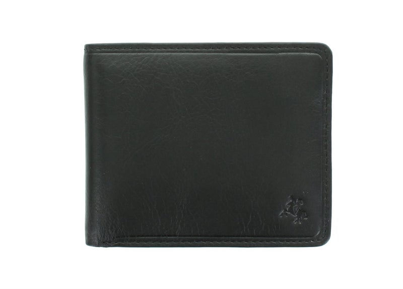 Visconti Tuscany Collection FRANCESCA Leather Wallet With RFID Protection TSC46 Black (Tan) - Image 2